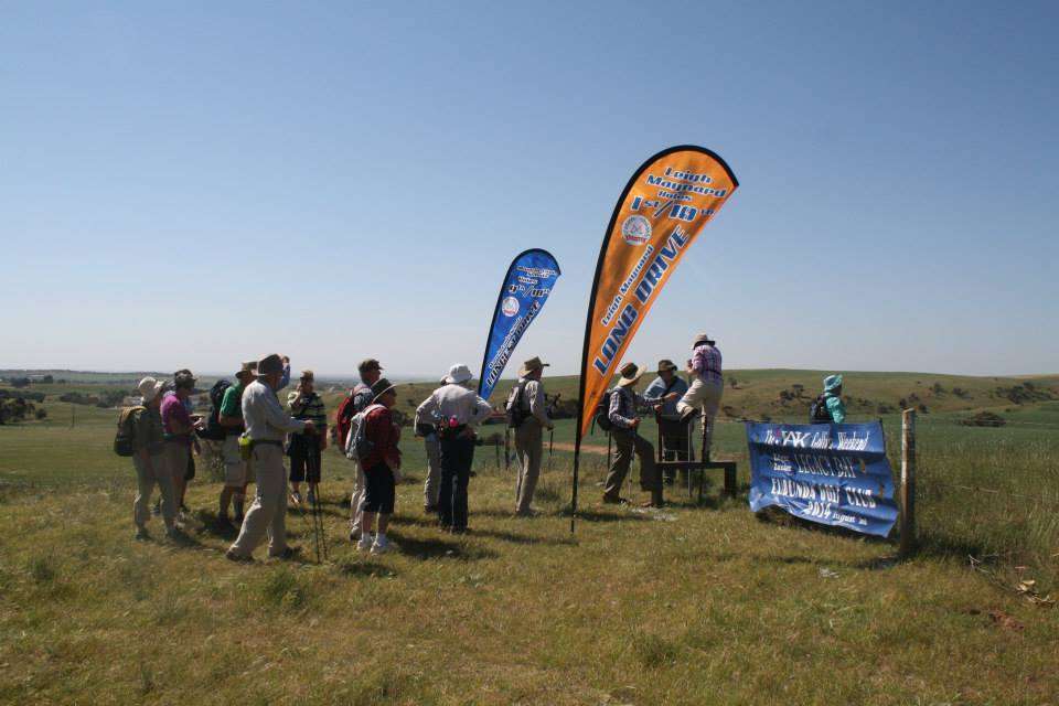 Walkers on Eudunda Golf Course