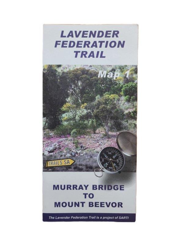 Lavender Federation Walking Trail - PRINTED Map 1 - Murray Bridge to Mount Beevor