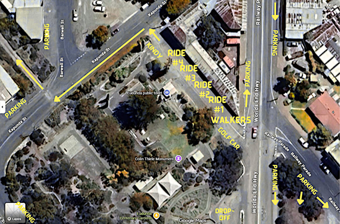 Eudunda Rail Trail Opening - Ride Starts & Parking